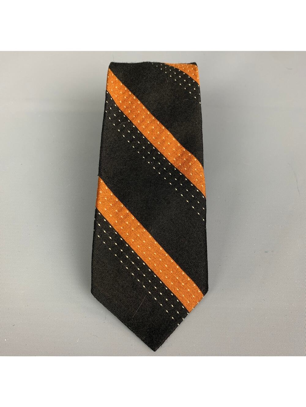 VINTAGE Black Silk Tie